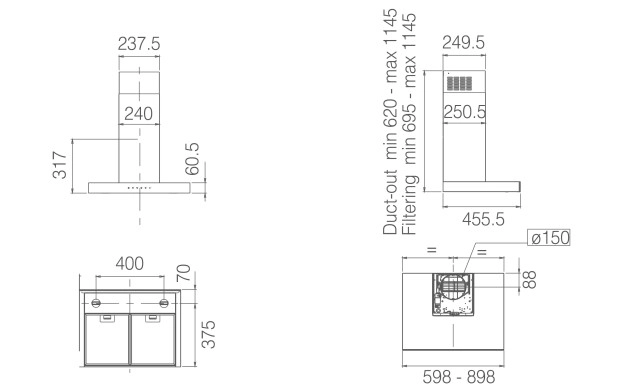Аспиратор Elica Joy BLIX 60